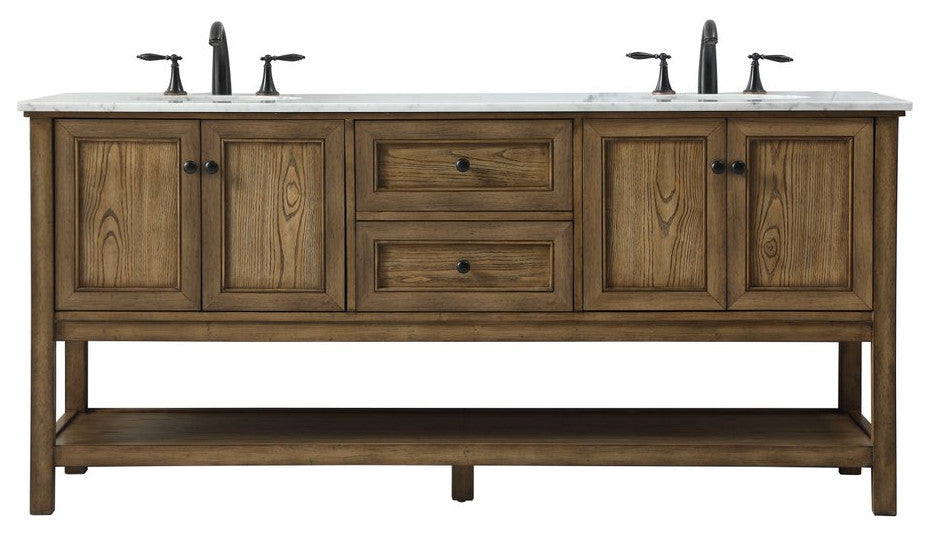 Home Living 22" Transitional Driftwood-Light Bathroom Vanity