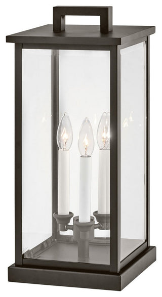 Hinkley Weymouth Outdoor Large Pier Mount Lantern 20017OZ, Oil Rubbed Bronze