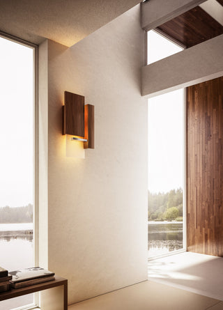 Vesper LED Wall Sconce, Dark Walnut