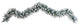 9'' Flocked Artificial Christmas Garland With 50 Warm White LED Lights