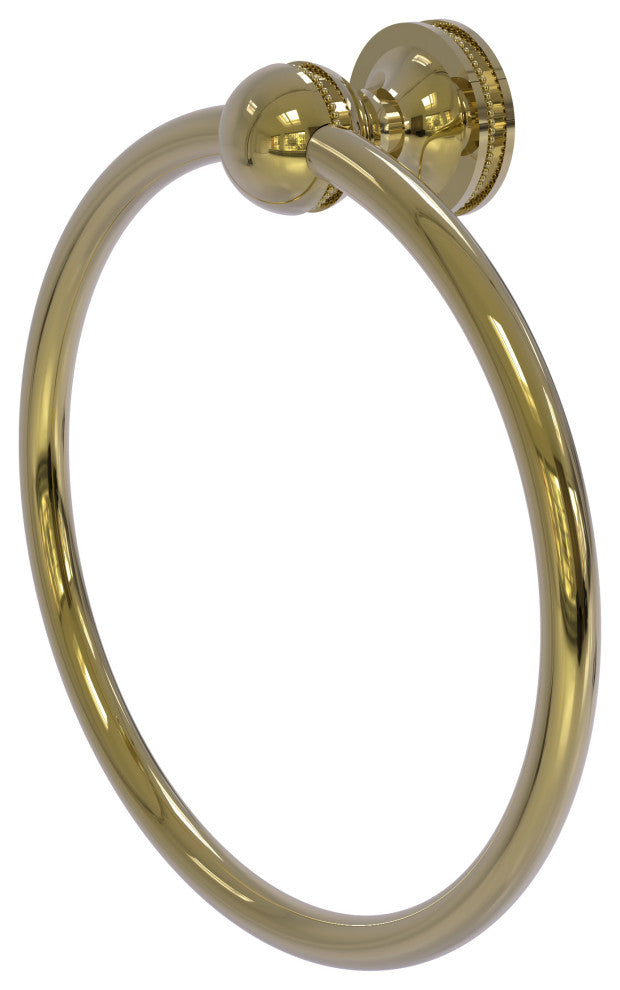 Mambo Towel Ring, Unlacquered Brass