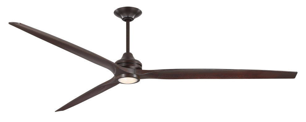 Fanimation Spitfire 96" Fan/LED Light, Dark Bronze, Dark Bronze/Dark Walnut Wood Blades