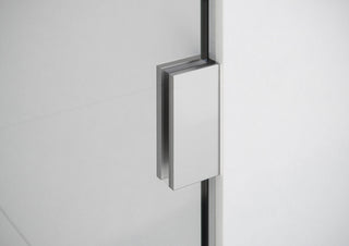 58.25"x31" Frameless Shower Bath Fixed Panel, Brushed Nickel