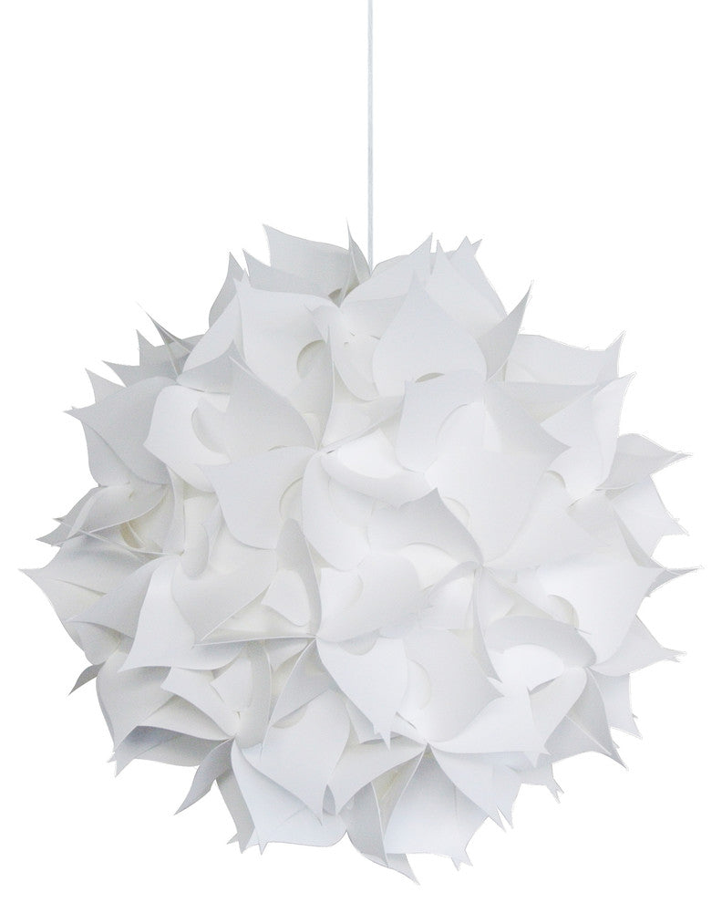 Spades Hanging Pendant Lamp, White, Deluxe