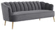 Gray Art Deco Hollywood Regency Glam Couch