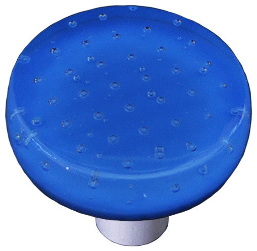 Bubbles Egyptian Blue, Knob Round, Alum Post