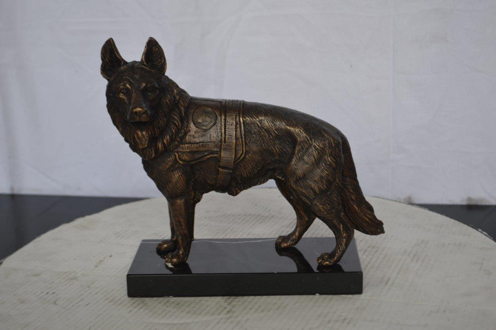Service Dog standing -  Size: 12"L x 5"W x 12"H.