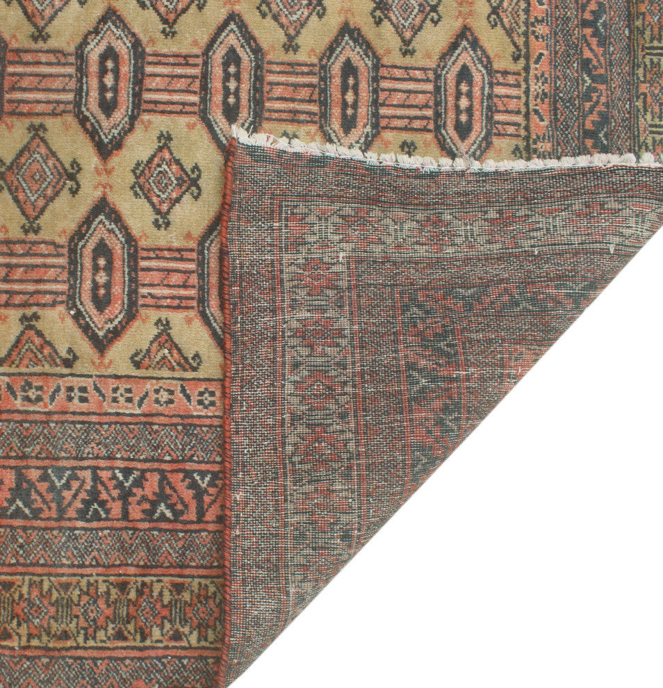 Vintage Distressed Daniella Beige/Rust Rug, 3'8x6'7
