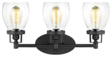Generation Lighting 4414503 Belton 3 Light Vanity Light - Midnight Black