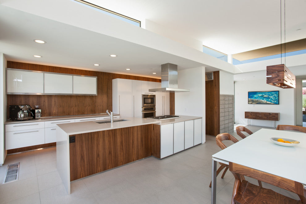 Aeris 54 - LED Linear Pendant, Wood: Oiled Walnut, Brushed Aluminum