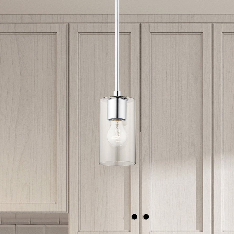Livex Lighting Zurich 1 Light Polished Chrome Mini Pendant