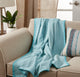 Whipstitch Throw Blanket, 50"x60", Aqua