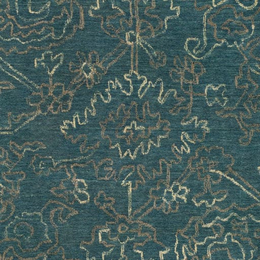 Surya Wilmington WLG-9004 2'x3' Rug, Navy/Teal/Khaki/Camel