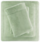 True North by Sleep Philosophy Knitted Plush Sheet Set, Green, Queen