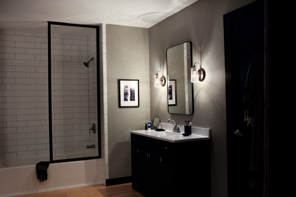 Wall Sconce 1-Light, Chrome