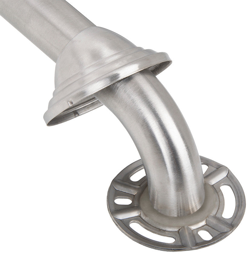 Utopia Alley Decorative Shower Safety Grab Bars, Brushed Nickel, 16"