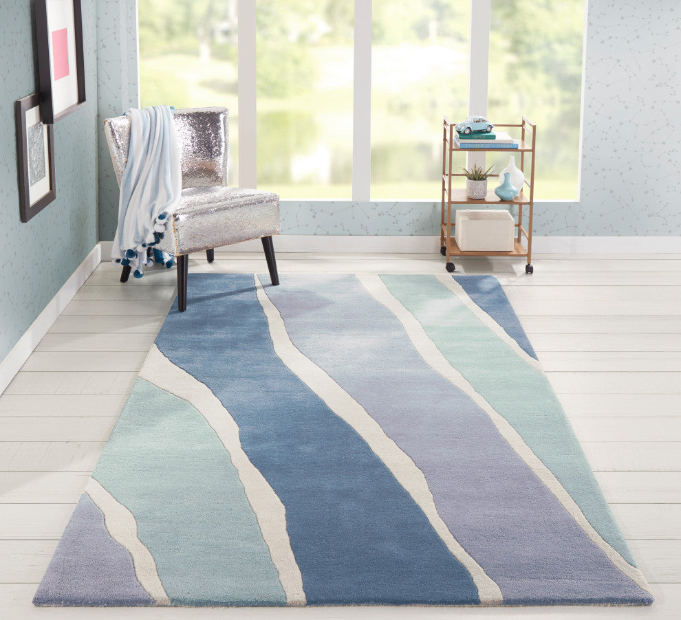 Delmar DEL-04 Blue Rug, 8'0"x10'0"
