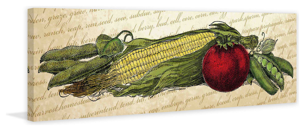 "Fruit and Veg C" Painting Print on Canvas