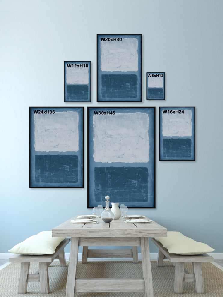 "Sliced Block" Floater Framed Painting Print on Canvas, 16x24