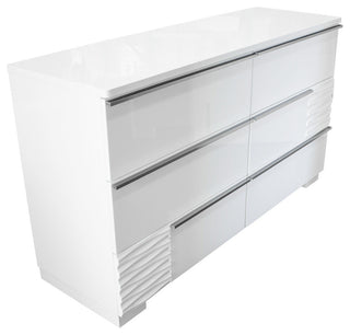Athens, White Lacquer Bedroom Dresser