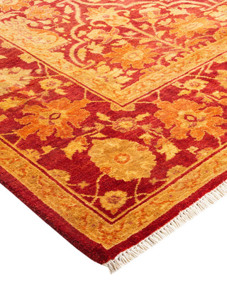 Eclectic, One-of-a-Kind Hand-Knotted Area Rug Red, 5'1"x9'7"