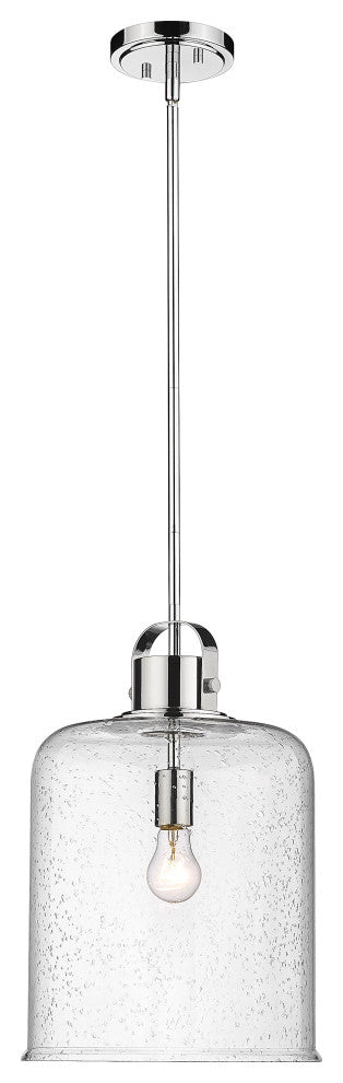 Zlite 340P12-CH 1-Light Pendant, Clear Seeded
