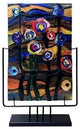 Abstract Starry Night Rectangular Vase, 18"