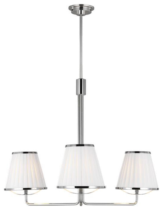 Generation Lighting, LC1173PN, Small Chandelier, Polished Nickel