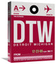 "DTW Detroit  Luggage Tag 1" Fine Art Print