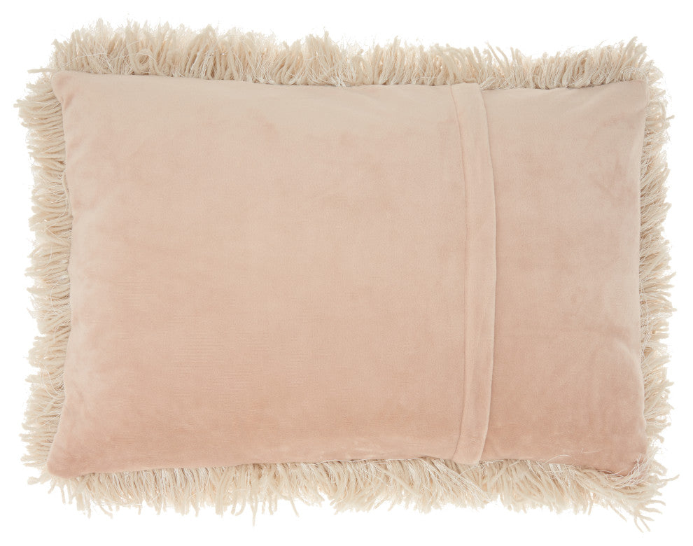 Nourison TL004 Throw Pillow, Beige, 14" x 20"