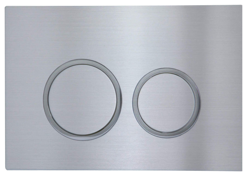 Concealed Tank Push Button, Chrome Push Plate, Round Buttons