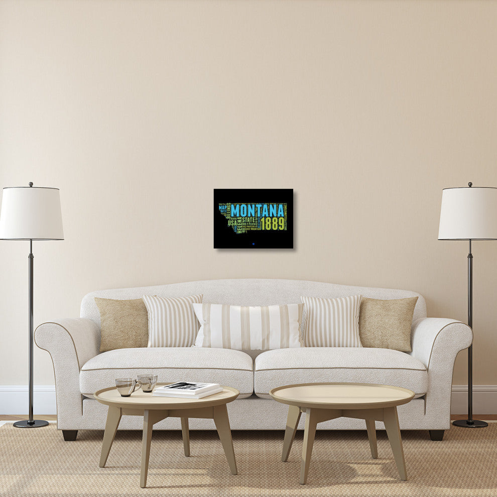 "Montana Word Cloud 1" Fine Art Print