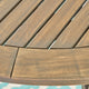 GDF Studio Adn Outdoor 47" Round Acacia Wood Dining Table, Gray