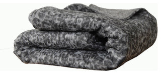 Grey Leopard Wool Blanket