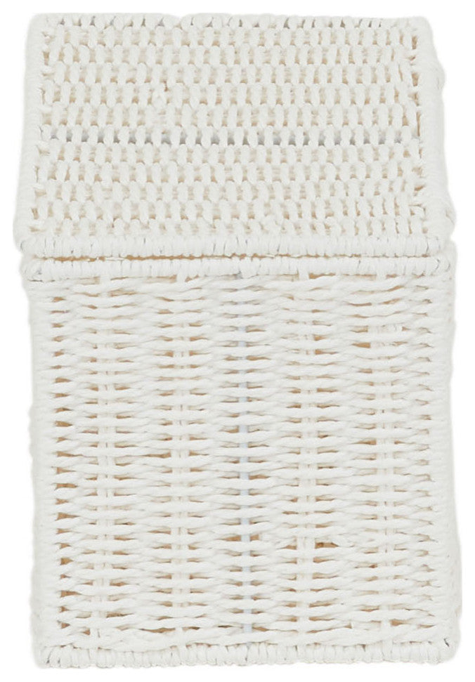 Small Wicker Basket With Lid