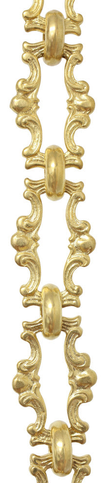 RCH Hardware Brass Vintage Chandelier Chain, Various Finishes, Acid Dipped, W45