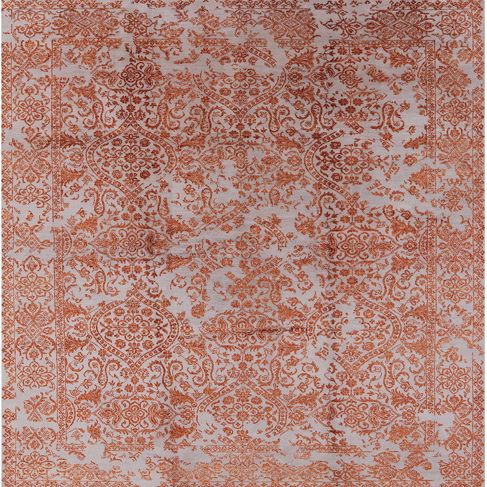 Ahgly Company Indoor Square Mid-Century Modern Area Rugs, 5' Square