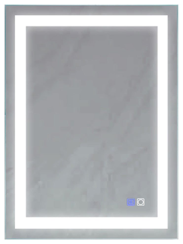 28x36" Rectangular Frameless Wall Mounted LED Bathroom Vanity Mirror