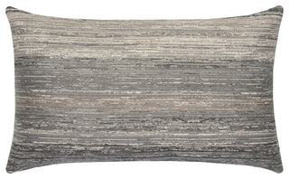 Textured Grigio Lumbar Indoor/Outdoor Performance Pillow, 12"x20