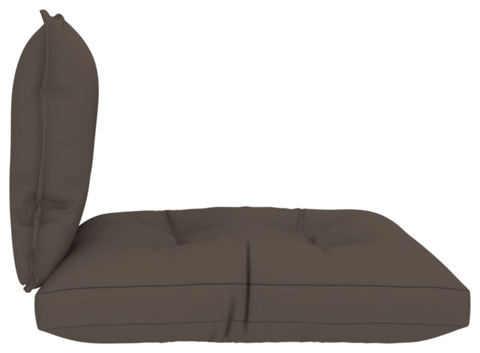 Vidaxl Pallet Sofa Cushions 2-Piece Taupe Fabric