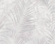 Floral Textured Wallpaper, Palm Tree Leaves, 374115, Gray Silver, 1 Roll