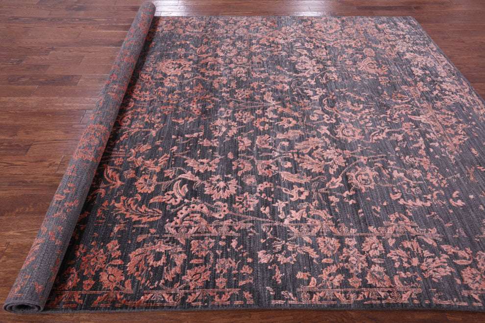 8' 2" X 10' 2" Persian Hand-Knotted Wool & Silk Rug - Q15754