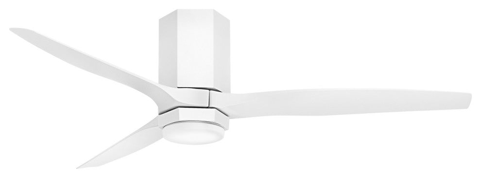 Hinkley Lighting 905852-LDD Facet 52" 3 Blade Indoor / Outdoor - Flat White /