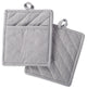 DII Gray Solid Chambray Pot Holder, Set of 2