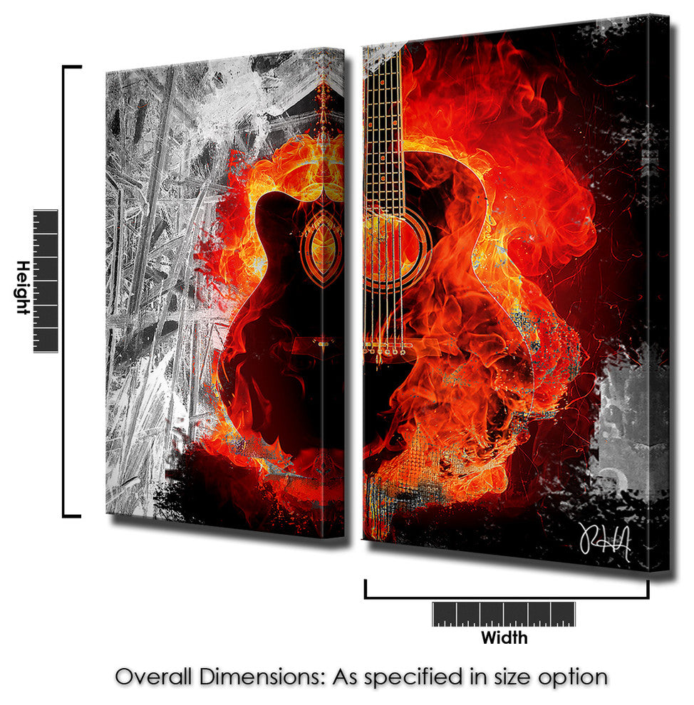 Born2BWild XXVIII Canvas Wall Art, 2-Piece Set, 24"x12"