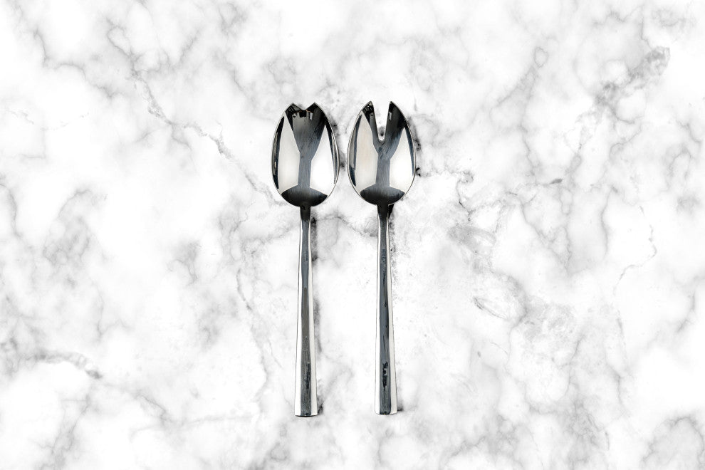 Atena Salad Serving Set 2-Piece Set Mirror