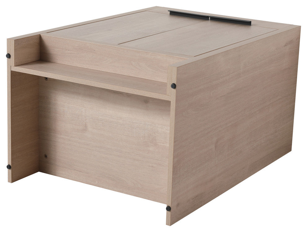 24 Inch Plywood Freestanding Bathroom Vanity With Doors and Adjustable Shelf