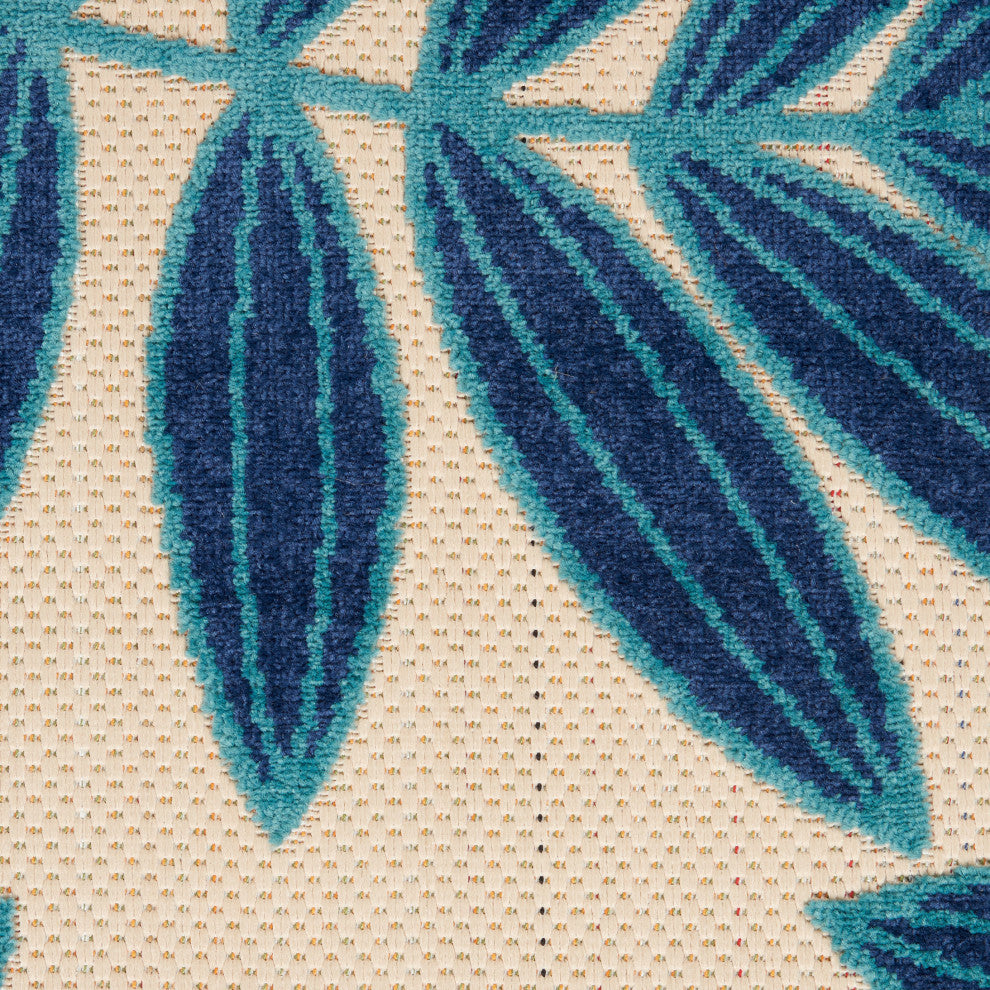 Nourison Aloha 7' x 10' Navy Tropical Area Rug