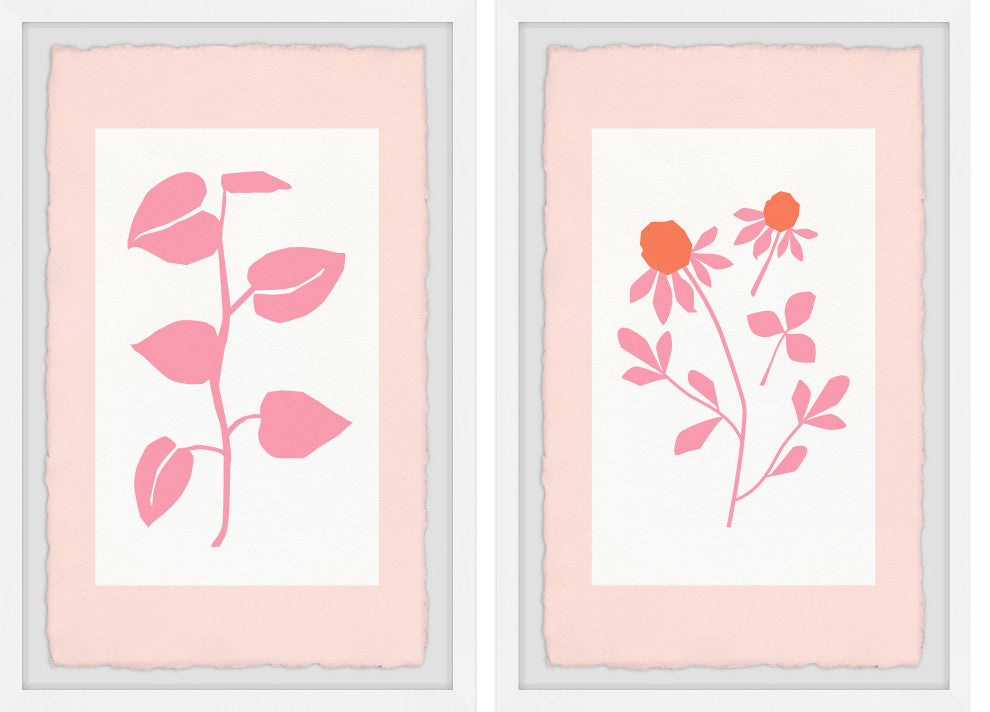 Young Plants Diptych, 2-Piece Set, 30x45 Panels