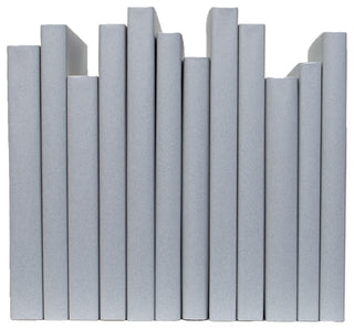 Decorative Books - Marble Oversized Paper Wrapped Book Bundle - 1 foot of Grey Books